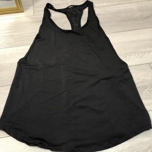 Fabletics black oversized athletic tank top small